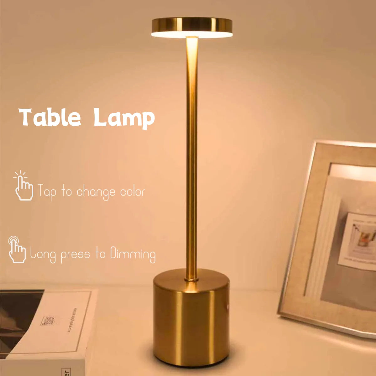 Lampe de Décoration de Table Rechargeable et sans fil